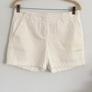 J.Crew City Fit White Shorts 3 inch